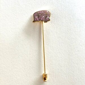 Gold and Pink Pandoras Box Stick Pin